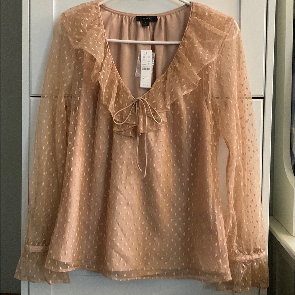 Women’s JCREW Drapey Ruffle Blouse